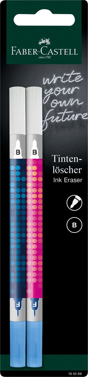 Faber-Castell - Ink eraser round tip B, set of 2
