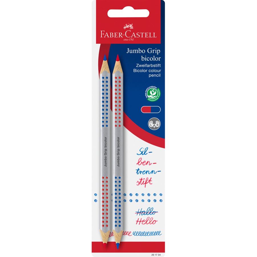 Faber-Castell - Jumbo Grip Bicolor for hyphenation and correction