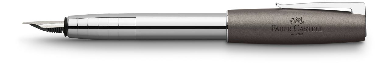 Faber-Castell - Loom Metallic fountain pen, F, grey