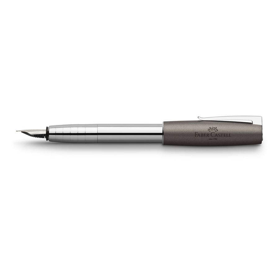 Faber-Castell - Loom Metallic fountain pen, F, grey