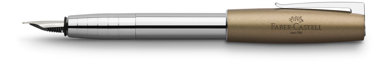 Faber-Castell - Loom Metallic fountain pen, EF, olive green