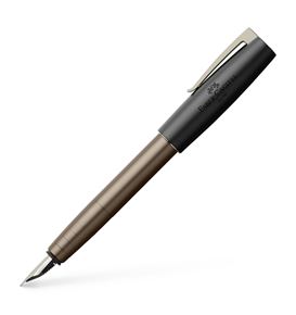 Faber-Castell - Loom Gunmetal fountain pen, B, anthracite shiny