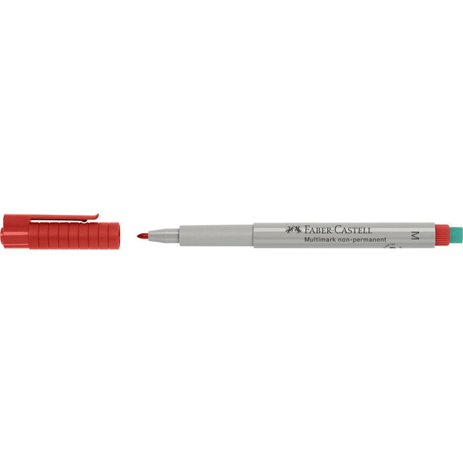 Faber-Castell - Multimark overhead marker water-soluble, M, red
