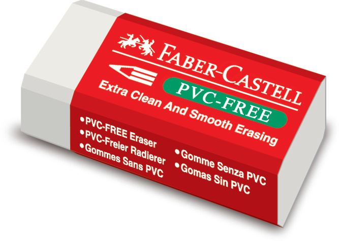 Faber-Castell - 7095-30 eraser, white