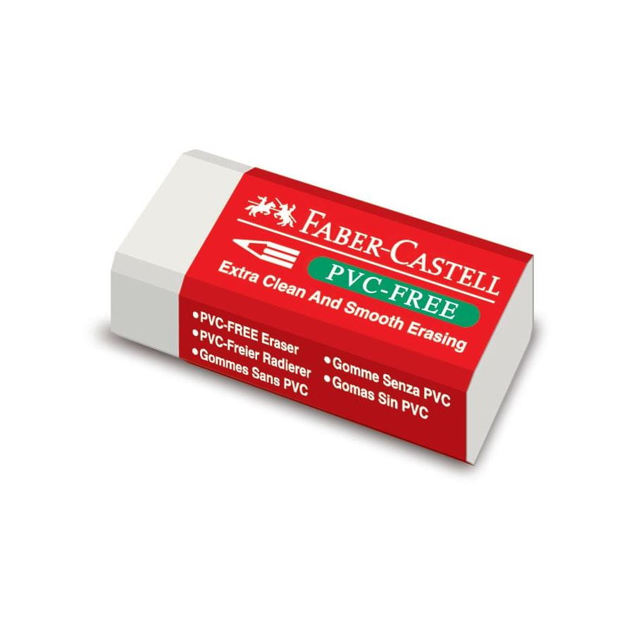 Faber-Castell - 7095-30 eraser, white