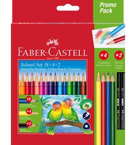 Faber-Castell - Colour Grip colour pencils, cardboard wallet, 24 pieces