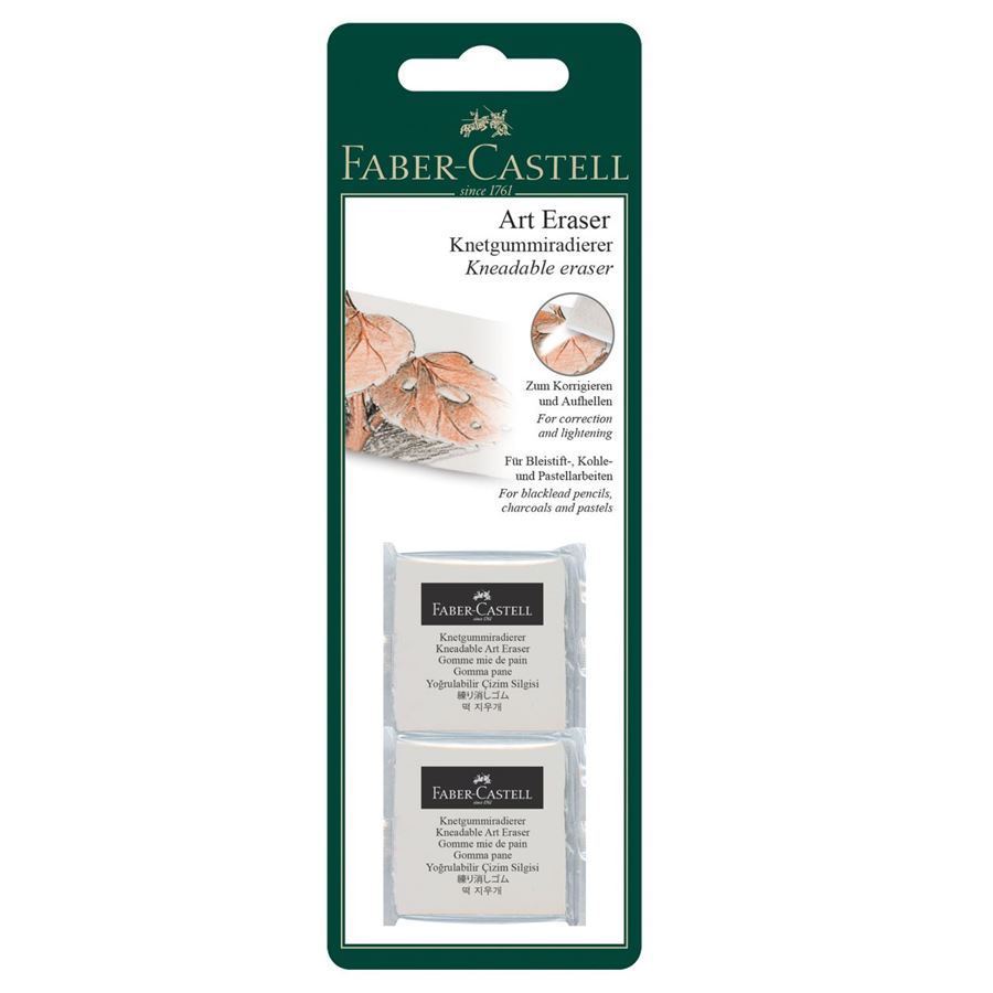 Faber-Castell - Kneadable Art Eraser, white, set of 2