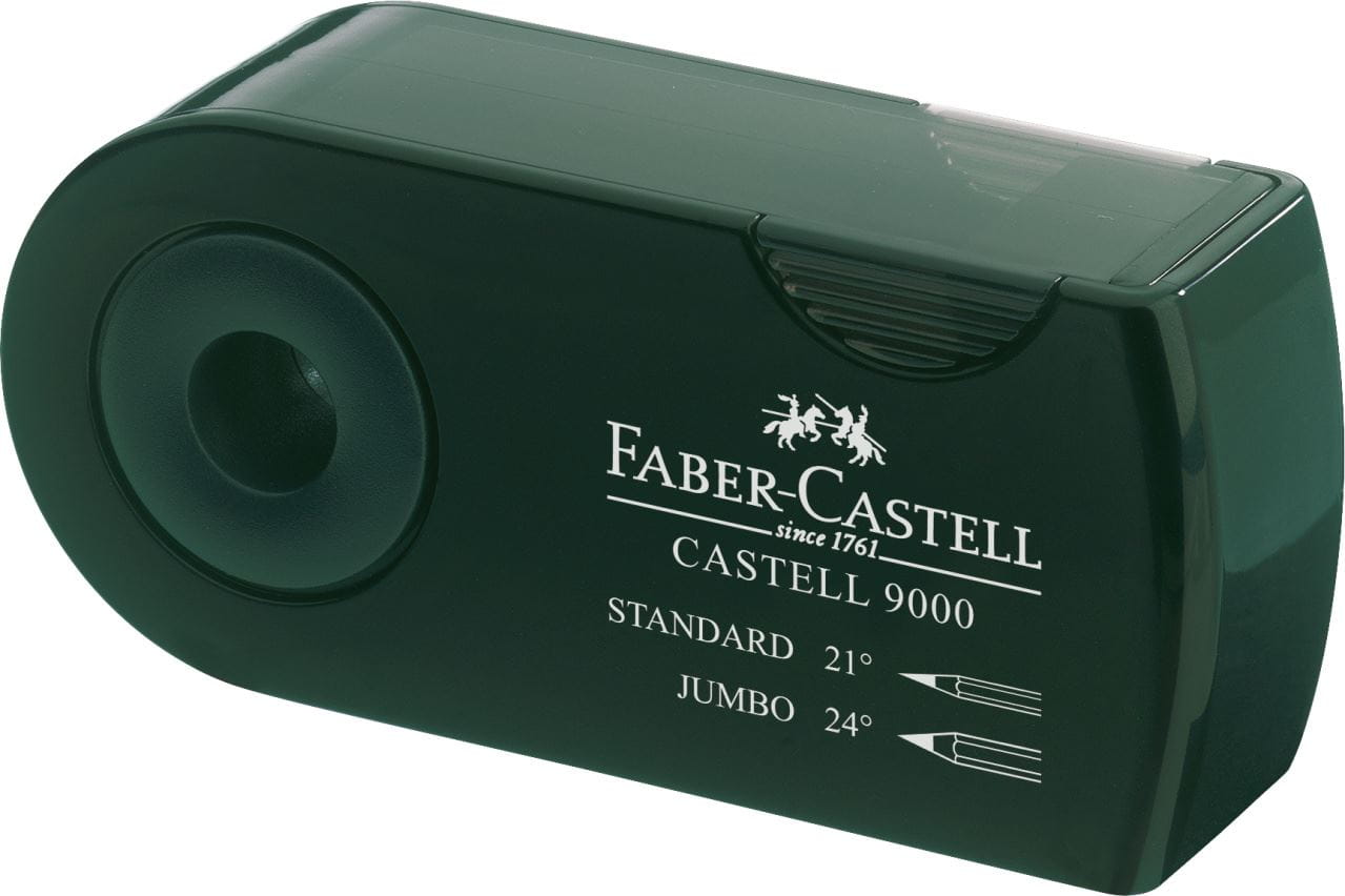 Faber-Castell - Castell 9000 twin sharpening box, green