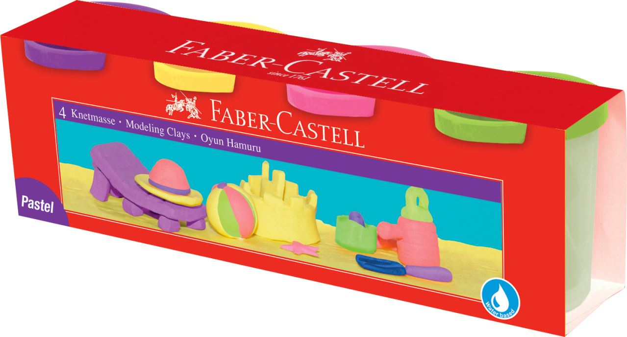 Faber-Castell - Vivid modelling clay in cardboard wallet