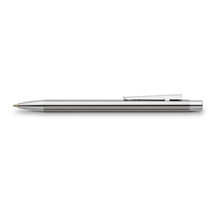 Faber-Castell - Neo Slim Stainless Steel ballpoint pen, M silver shiny