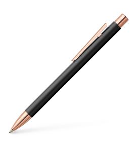 Faber-Castell - Neo Slim metal ballpoint pen, M, black with rosegold
