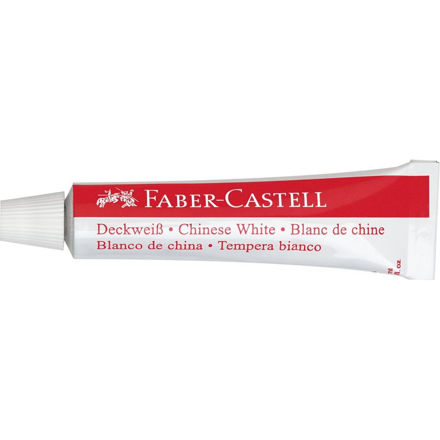 Faber-Castell - Opaque white, tube of 7.5 ml