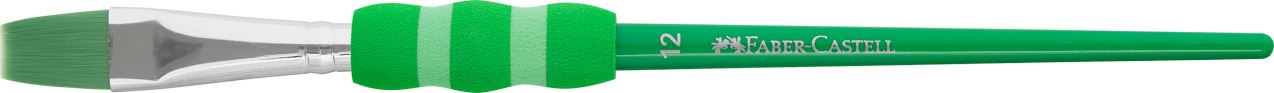 Faber-Castell - Brush with soft touch grip area, 4 sizes on blister card