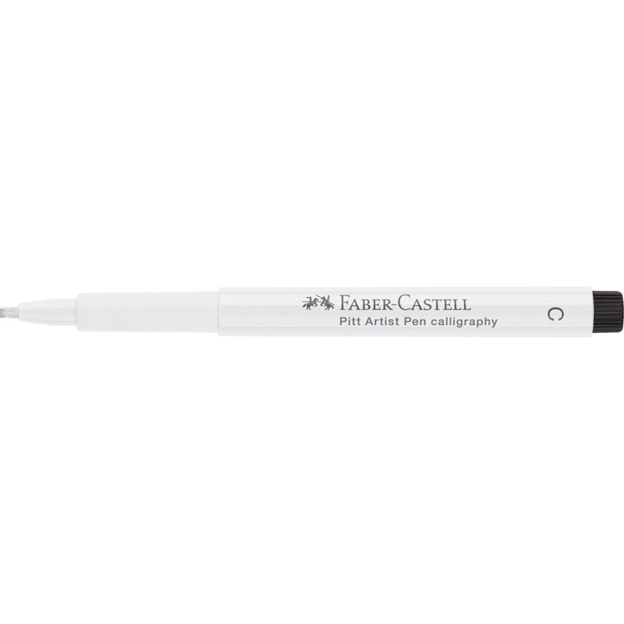 Faber-Castell - Pitt Artist Pen Calligraphy India ink pen, white