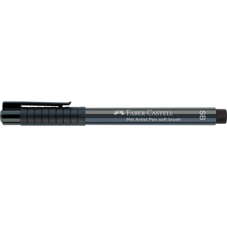 Faber-Castell - Pitt Artist Pen Soft Brush India ink pen, cold grey VI