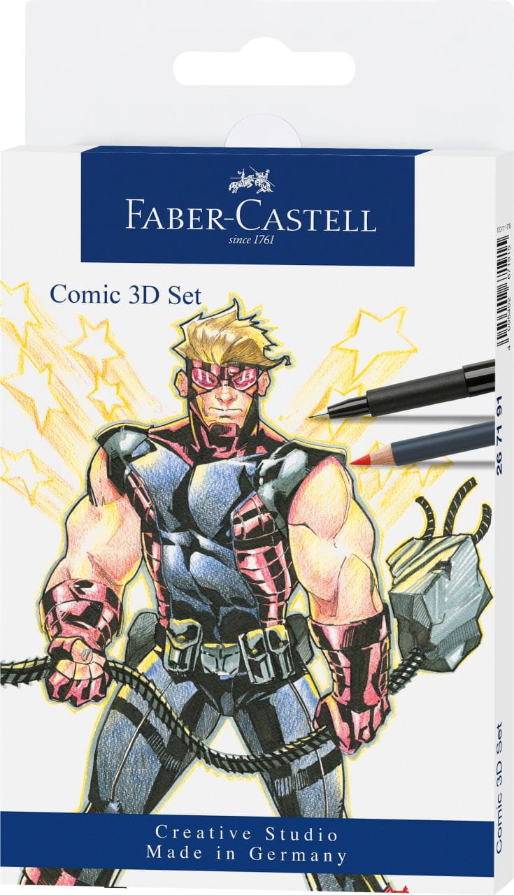 Faber-Castell - Comic Illustration 3D Set, 11 pieces