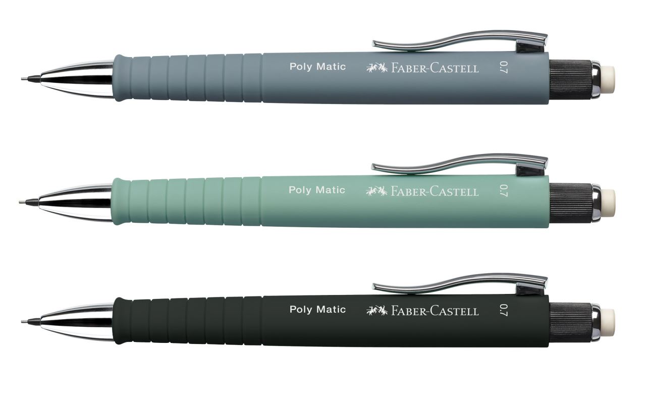 Faber-Castell - Mechanical pencil Poly Matic 0.7 grey