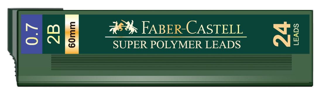 Faber-Castell - 1247 fineline lead, 2B, 0.7mm