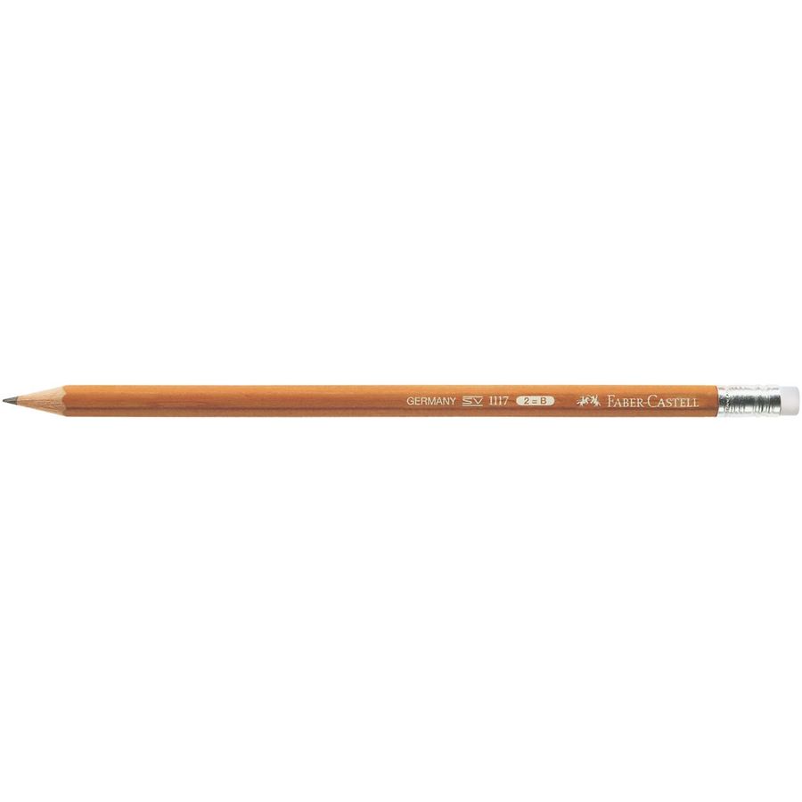 Faber-Castell - 1117 graphite pencil with eraser, B