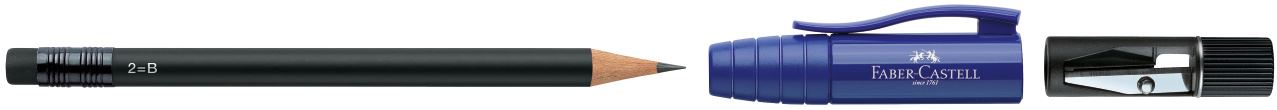 Faber-Castell - Perfect Pencil II with built-in sharpener, blue