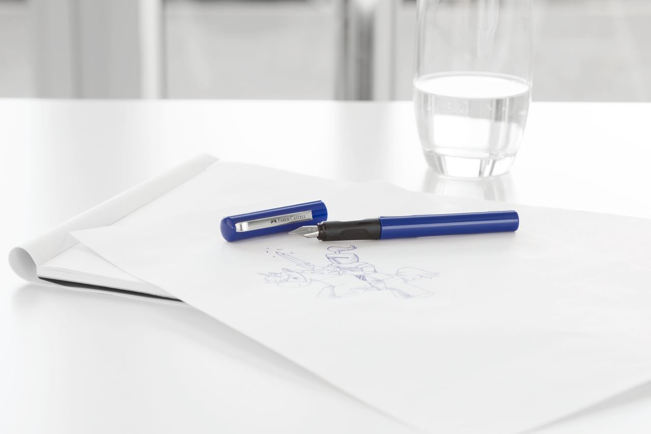 Faber-Castell - School+ fountain pen, blue on blister card