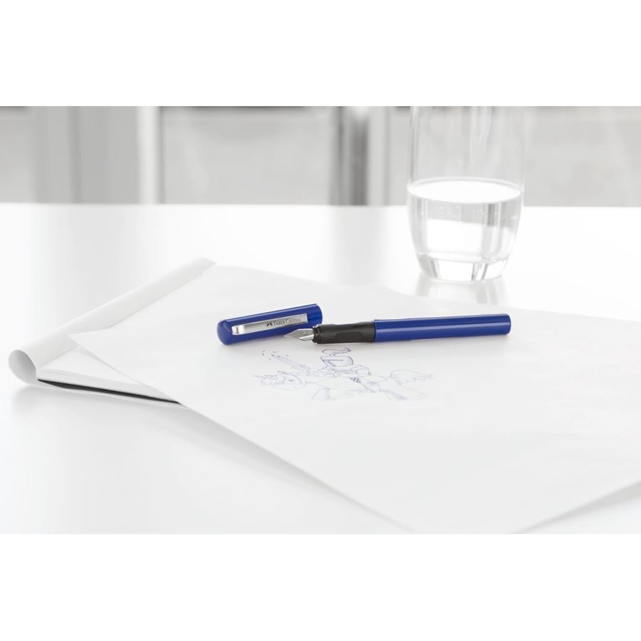 Faber-Castell - School+ fountain pen, blue on blister card
