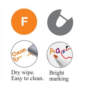 Faber-Castell - Marker Slim Whiteboard, fine, orange