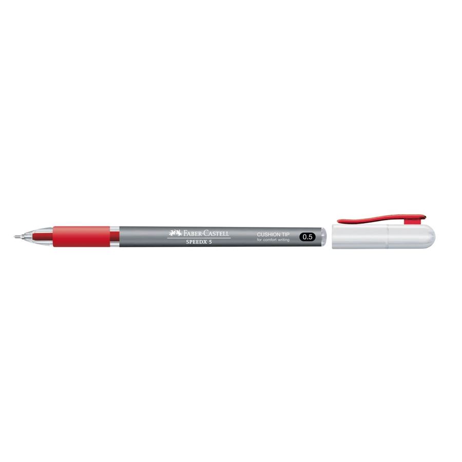 Faber-Castell - Speedx ballpoint pen, 0.5 mm, red