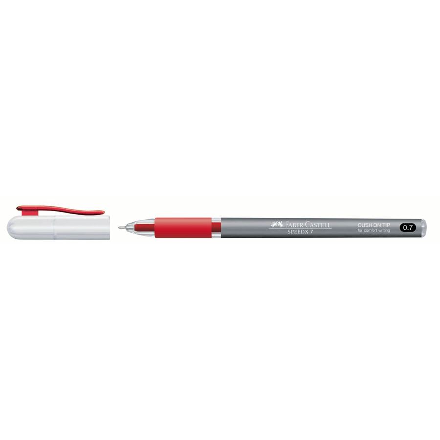 Faber-Castell - Speedx ballpoint pen, 0.7 mm, red