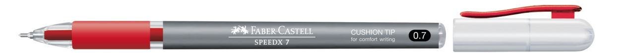 Faber-Castell - Speedx ballpoint pen, 0.7 mm, red