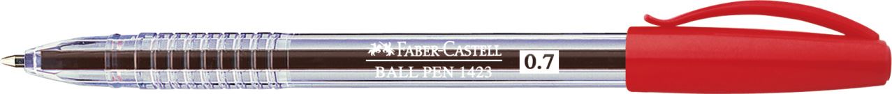 Faber-Castell - 1423 ballpoint pen, 0.7 mm, red