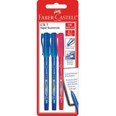 Faber-Castell - Ball pen CX7 2blue/1red 3x BC