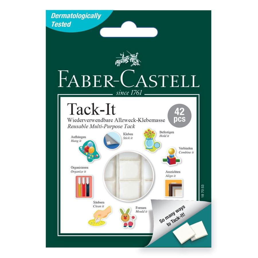 Faber-Castell - Tack-it adhesive, 30 g, white