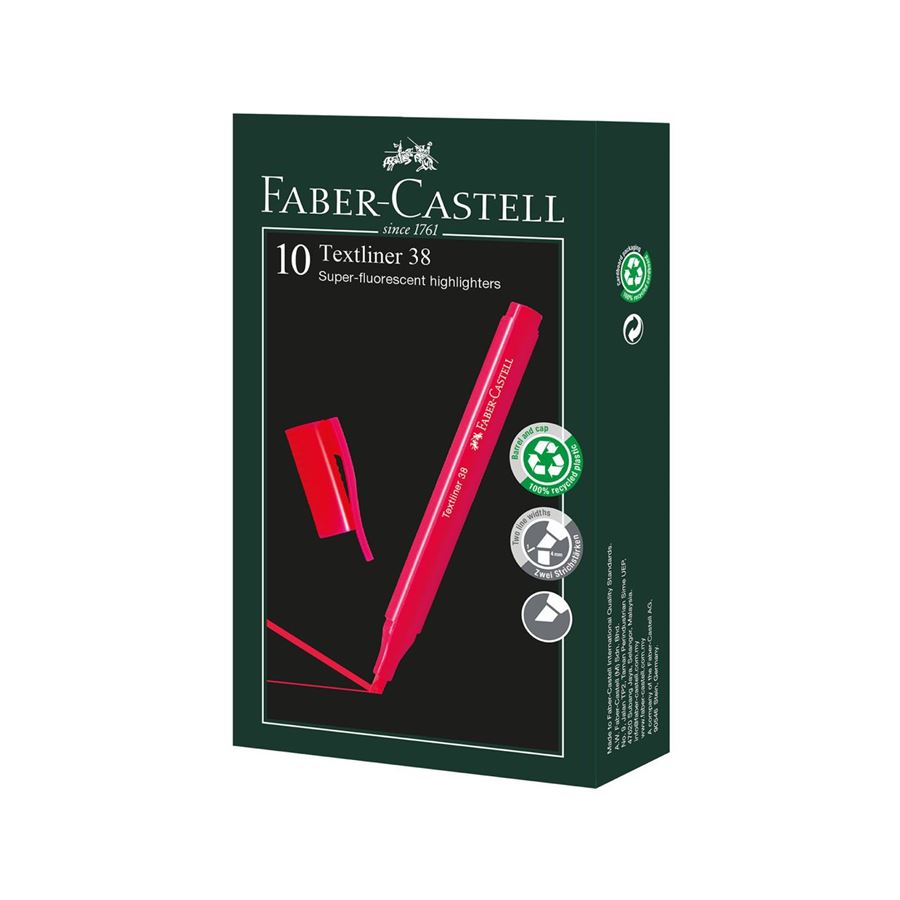 Faber-Castell - Textliner 38, red