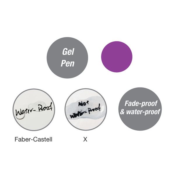Faber-Castell - Gel pen True Gel, 0.7mm, violet