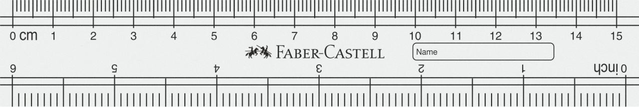 Made in Germany 30 cm Faber Castell Holzlineal 1643 