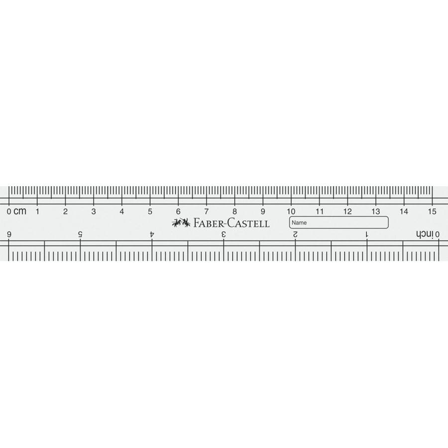 Faber-Castell - Plastic ruler 15 cm