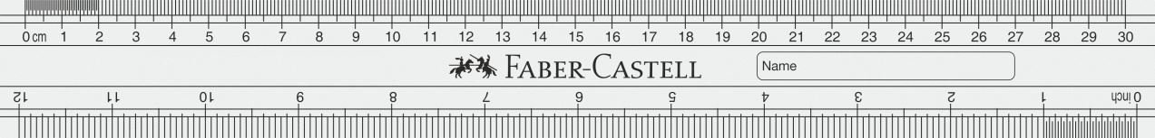Faber-Castell - Plastic ruler 30 cm
