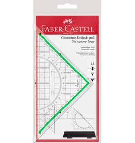 Faber-Castell - Set square, large, with handle, 20 cm