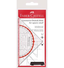 Faber-Castell - Set square, small, with handle, 14 cm