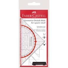 Faber-Castell - Set square, small, with handle, 14 cm