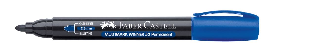 Faber-Castell - Multimark Winner 52 permanent marker, round tip, blue