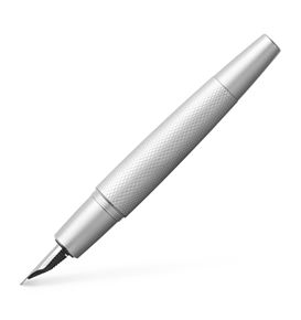 Faber-Castell - Fountain pen e-motion Pure Silver broad